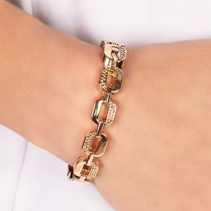 Gold Hinge Link Bracelet